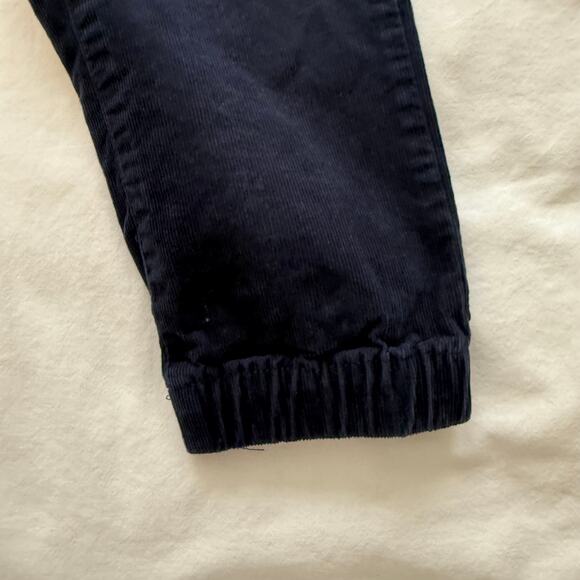 Janie & Jack Boys Navy Blue Corduroy Jogger Pants Size 7 Preppy Dressy Pictures - Picture 4 of 5